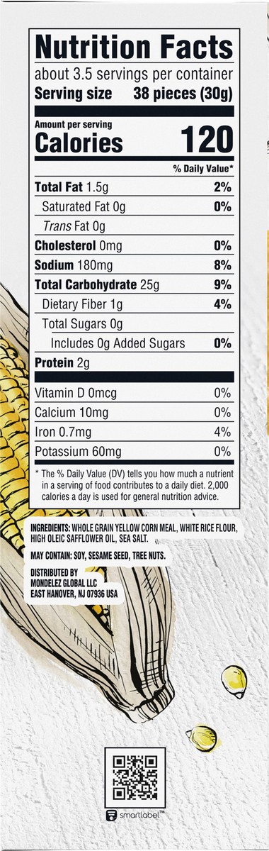 slide 8 of 9, GOOD THiNS Sea Salt Corn Snacks Gluten Free Crackers, 3.5 oz, 