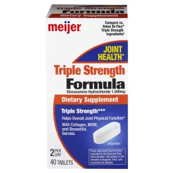 Meijer Glucosamine Chondroitin Triple Strength 40 ct | shipt