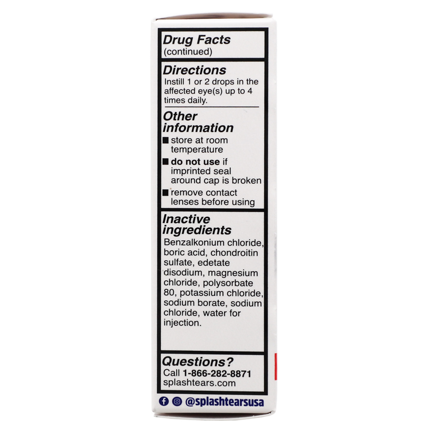 slide 4 of 8, Splash Red Eye Relief Eye Drops, 1 ct