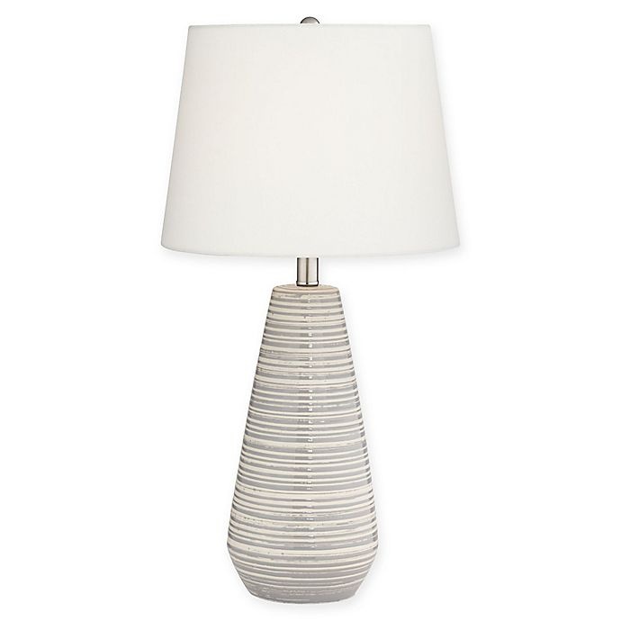 slide 1 of 1, Pacific Coast Lighting Sully Table Lamp - Grey/Cream, 1 ct