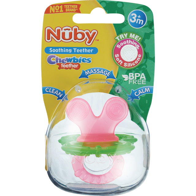 slide 1 of 2, Nuby Chewbies Teether Silicone, 1 ct