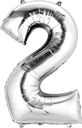 Mayflower Anagram Number 2 Silver Balloon