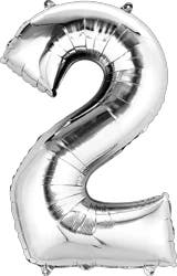 Mayflower Anagram Number 2 Silver Balloon