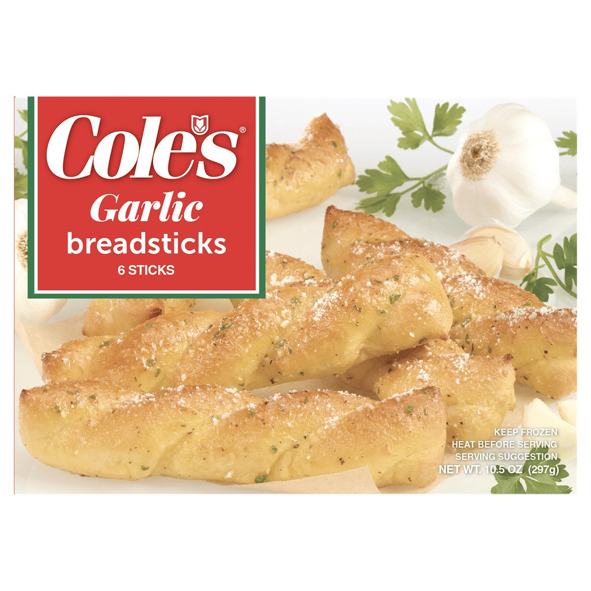 slide 1 of 5, Cole's Garlic Bread Sticks, 10.5 oz