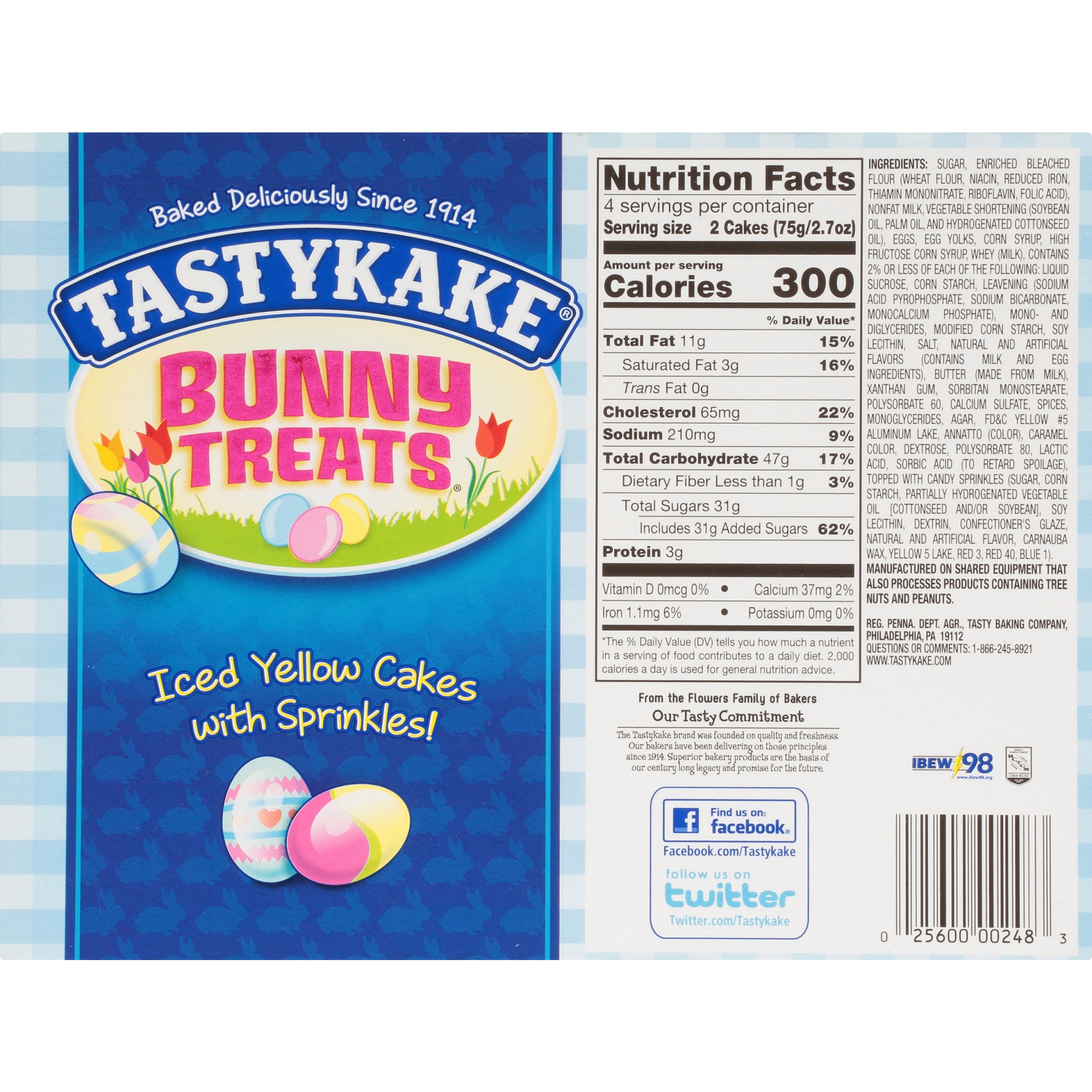 slide 6 of 8, Tastykake Bunny Treats 8-1.33 Oz. Packages, 10.6 oz