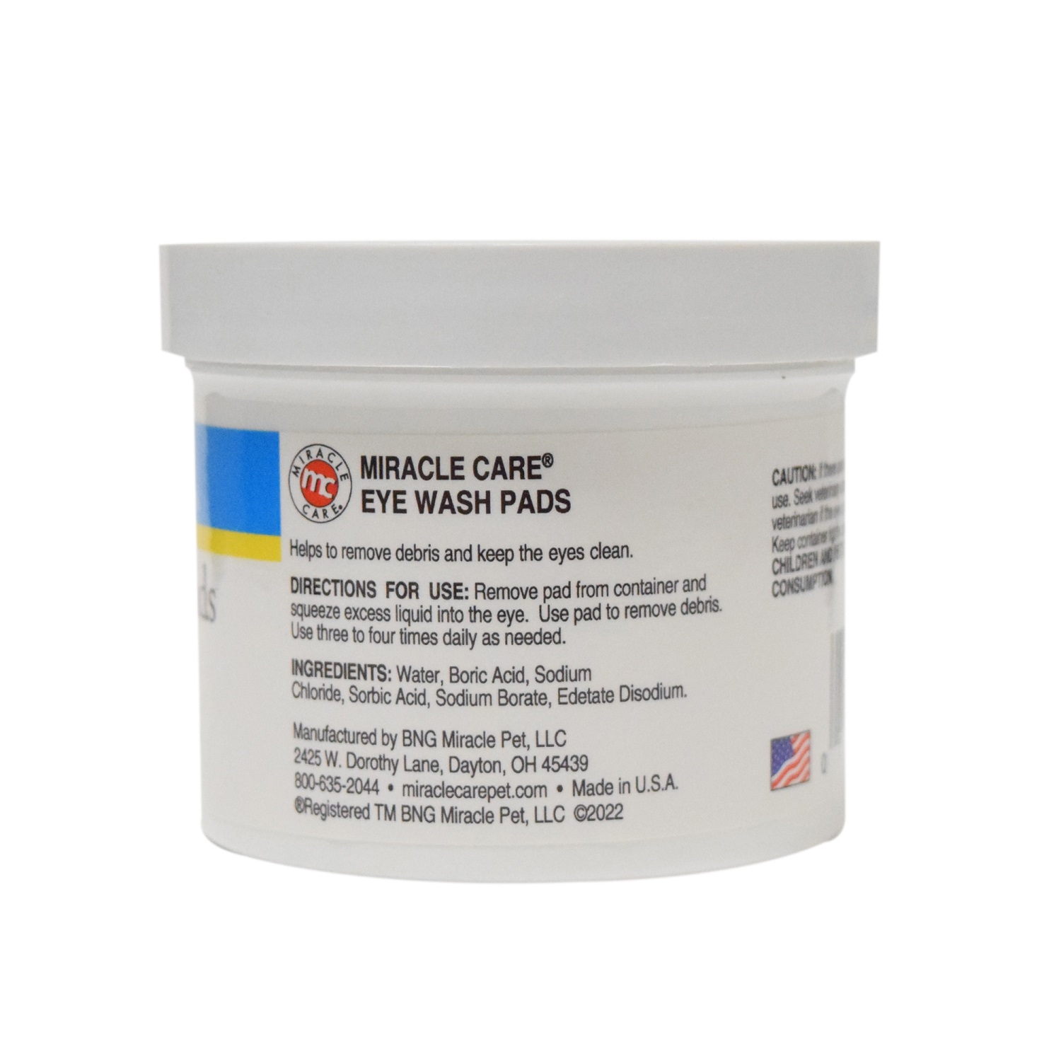 slide 3 of 3, Miracle Care Sterile Eye Wash Pads for Dogs & Cats, 90 ct