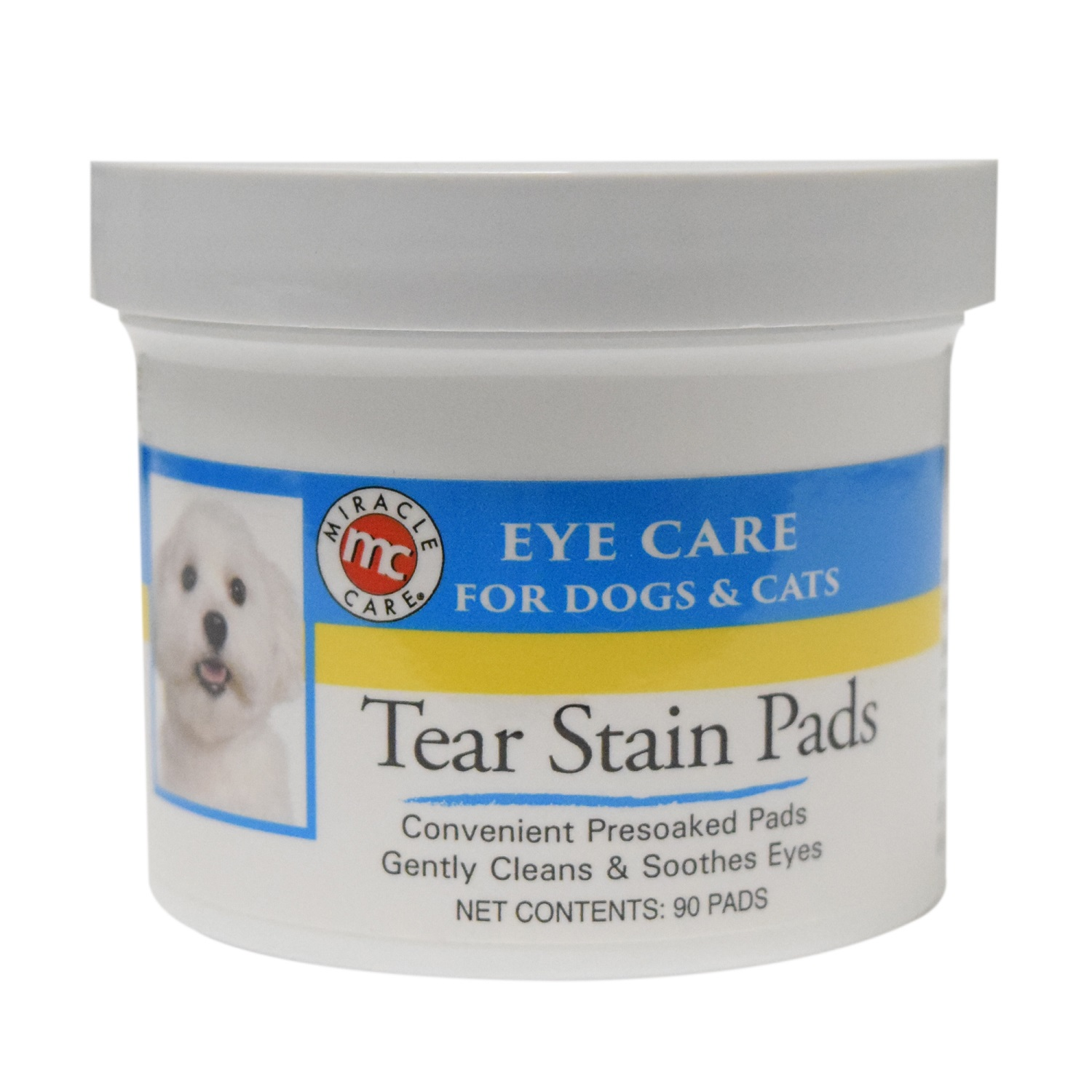 slide 1 of 3, Miracle Care Eye Clear Cleaning Pads for Dogs & Cats, 90 ct