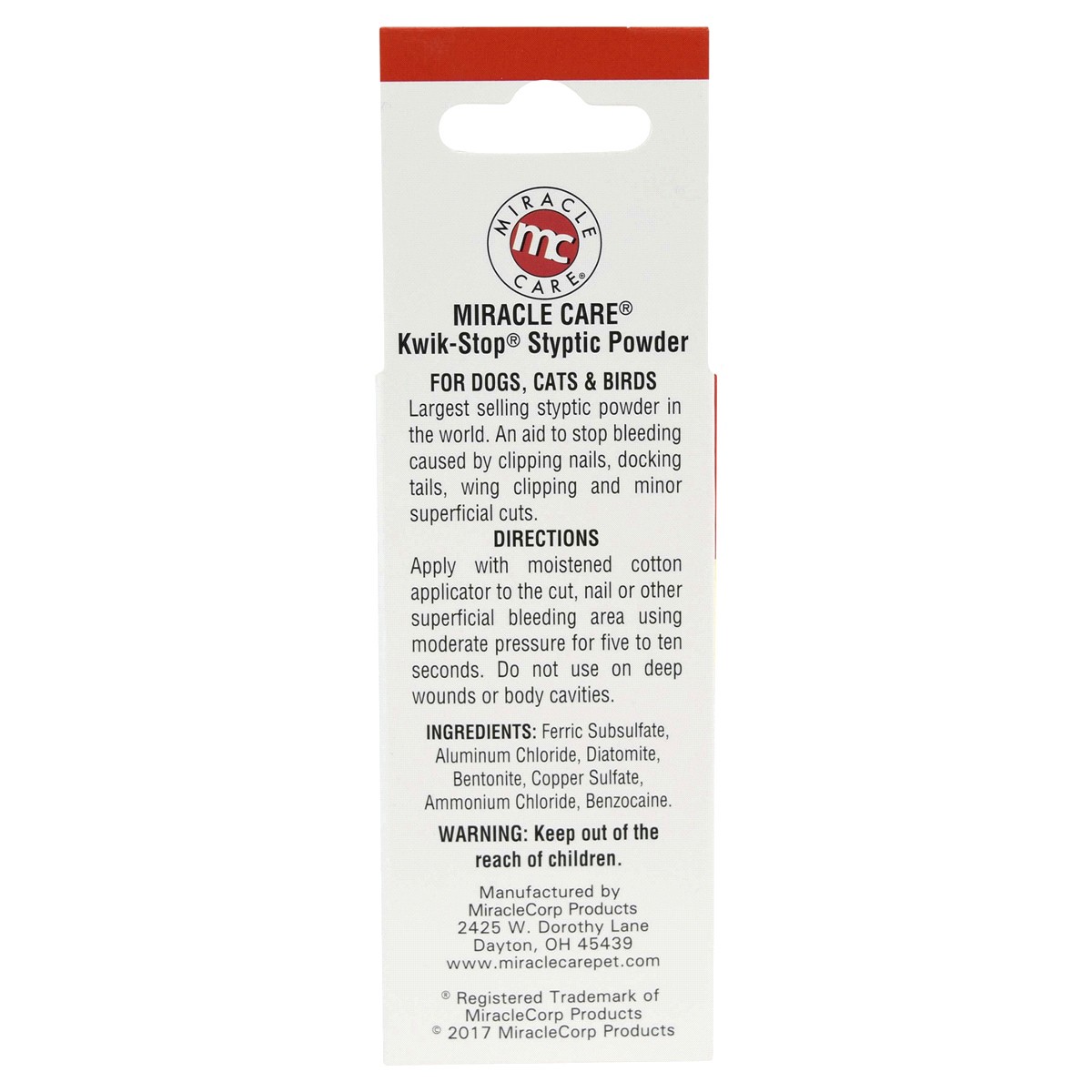 slide 2 of 2, Miracle Care Styptic Powder 0.5 oz, 0.5 oz