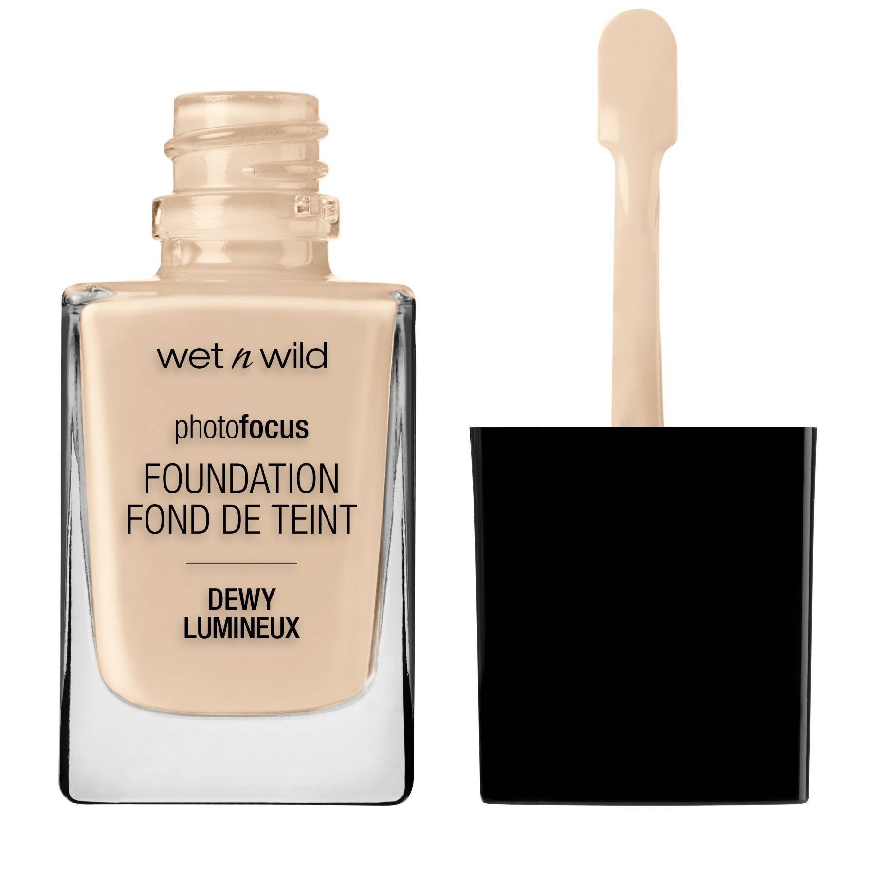 slide 1 of 3, wet n wild Photo Focus Dewy Foundation, Soft Ivory, 0.95 oz