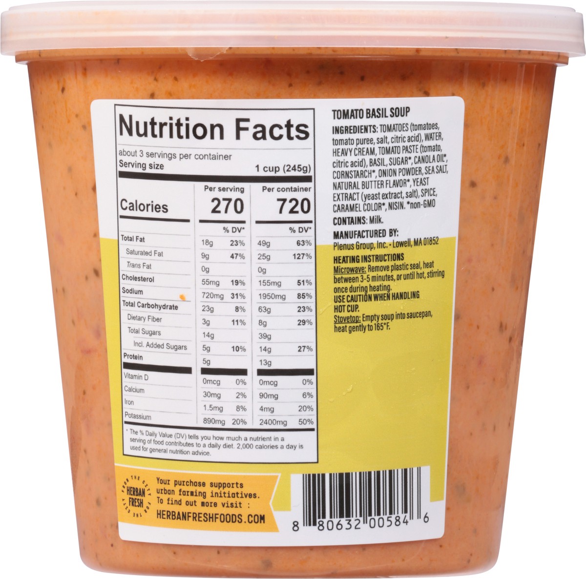 slide 8 of 9, Herban Fresh Soup Tomato Basil 23.5 Oz, 23.5 oz