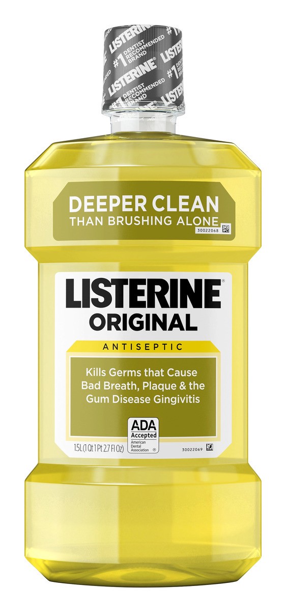 slide 1 of 6, Listerine Original Antiseptic Mouthwash, 1.5 liter