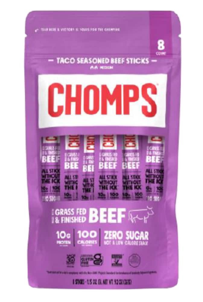 slide 2 of 2, Chomps® Taco Seasoned Beef Meat Sticks - 5 ct; 1.5 oz, 5 ct; 1.5 oz