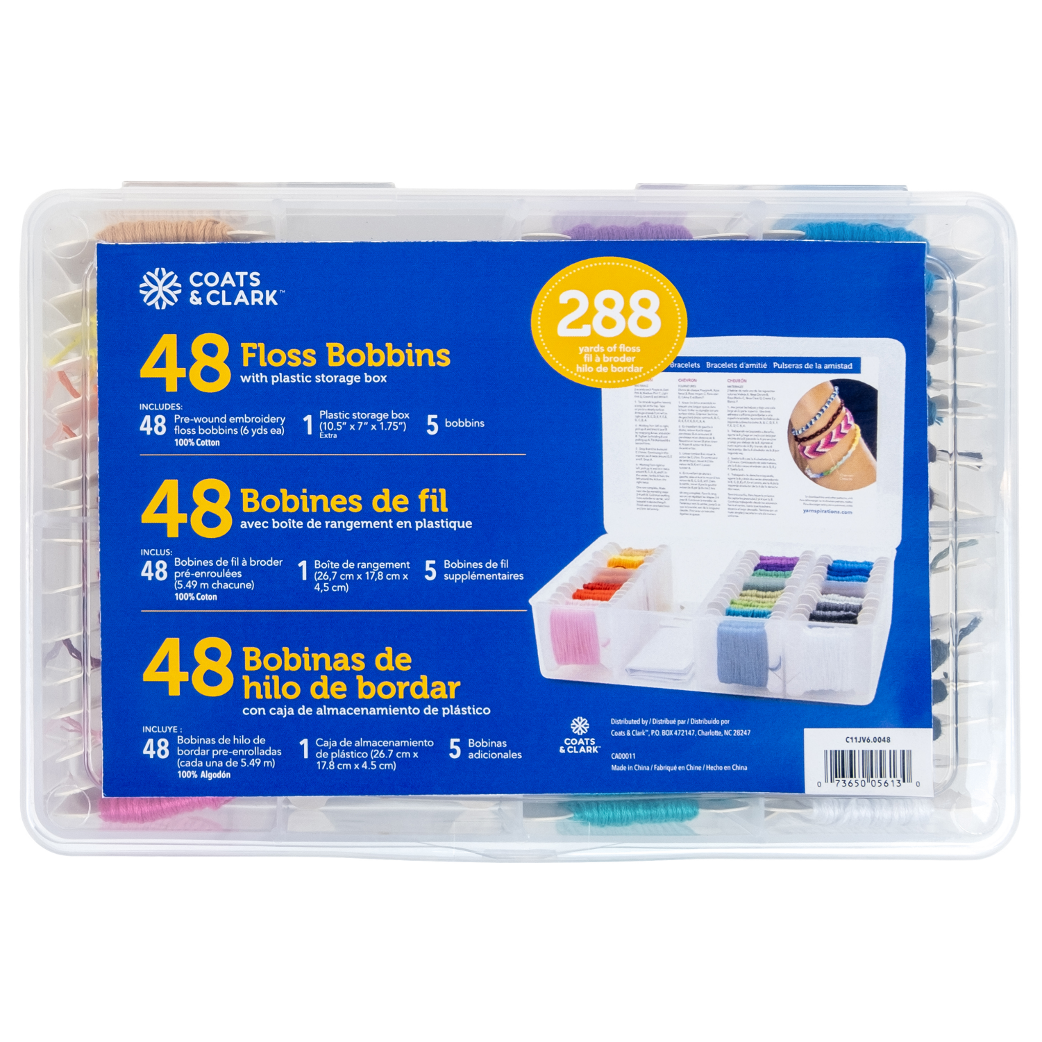 slide 2 of 2, Floss Organizer C11JV6 48 Bobbins, 1 ct