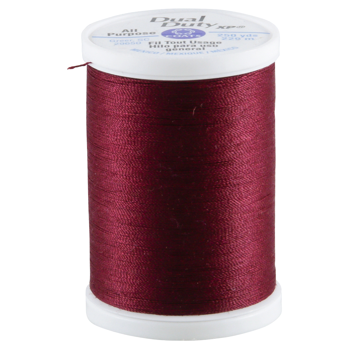 slide 1 of 1, Gen Purpose Thread 250 Yd Dk Red, 250 yd
