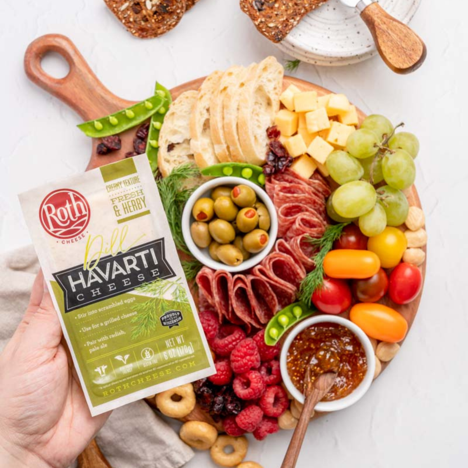 slide 4 of 5, Roth Dill Havarti Cheese 6 oz, 6 oz