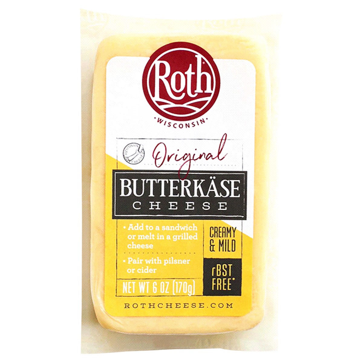 slide 1 of 5, Roth Butterkase Cheese, 6 oz