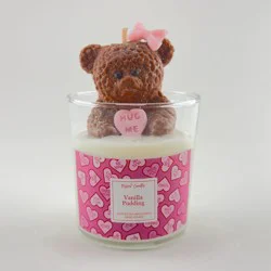 Dessert Candles Valentine's Jar Candle Vanilla Pudding