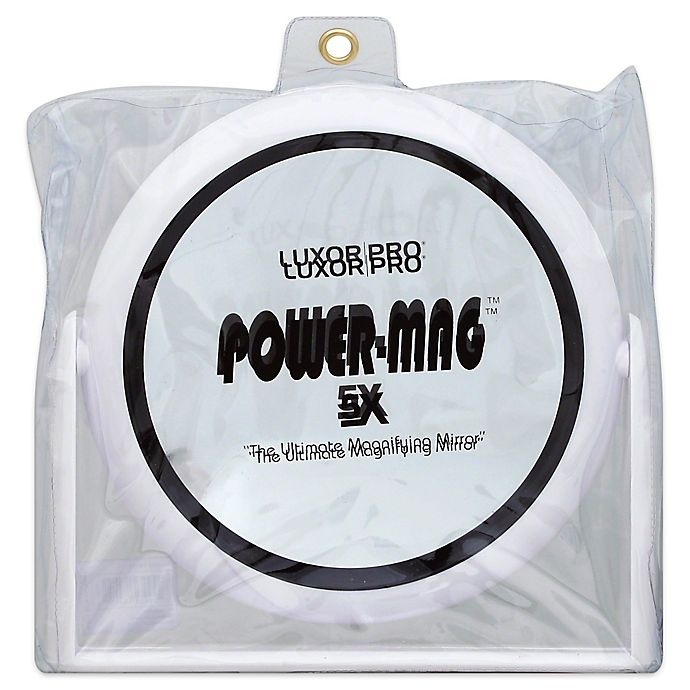 slide 1 of 1, Jerdon Luxor Professional Power-Mag 5X Magnifying Mirror with Acrylic Stand, 1 ct