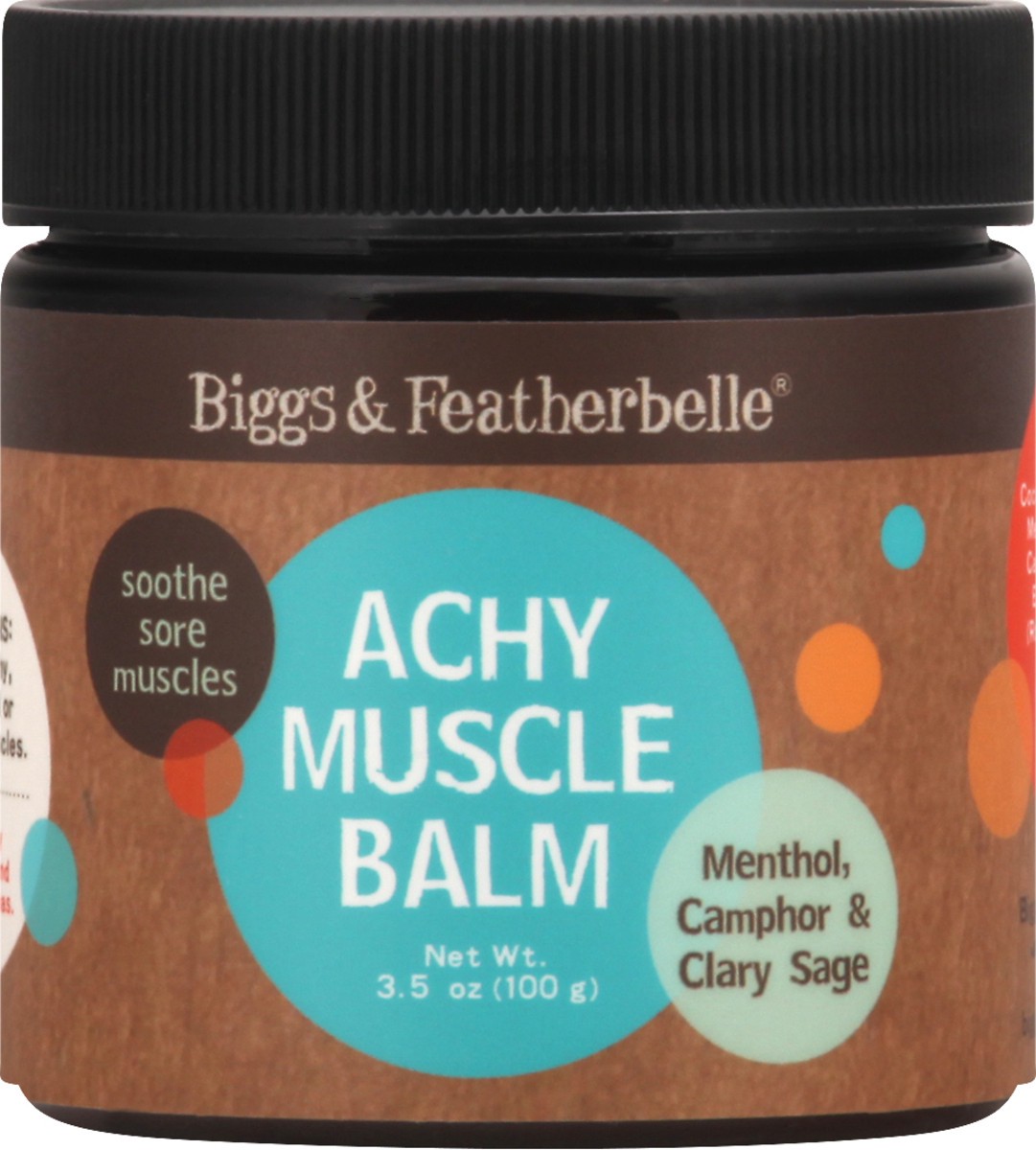 slide 8 of 9, Biggs & Featherbelle Menthol Camphor & Clary Sage Achy Muscle Balm 3.5 oz, 3.5 oz