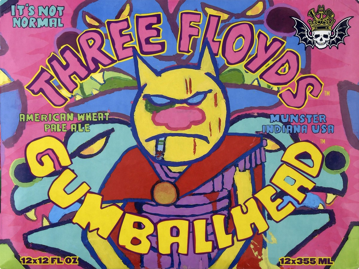 slide 1 of 9, Three Floyds Brewing Co. American Wheat Pale Ale Gumballhead Beer 12 ea, 1 ct