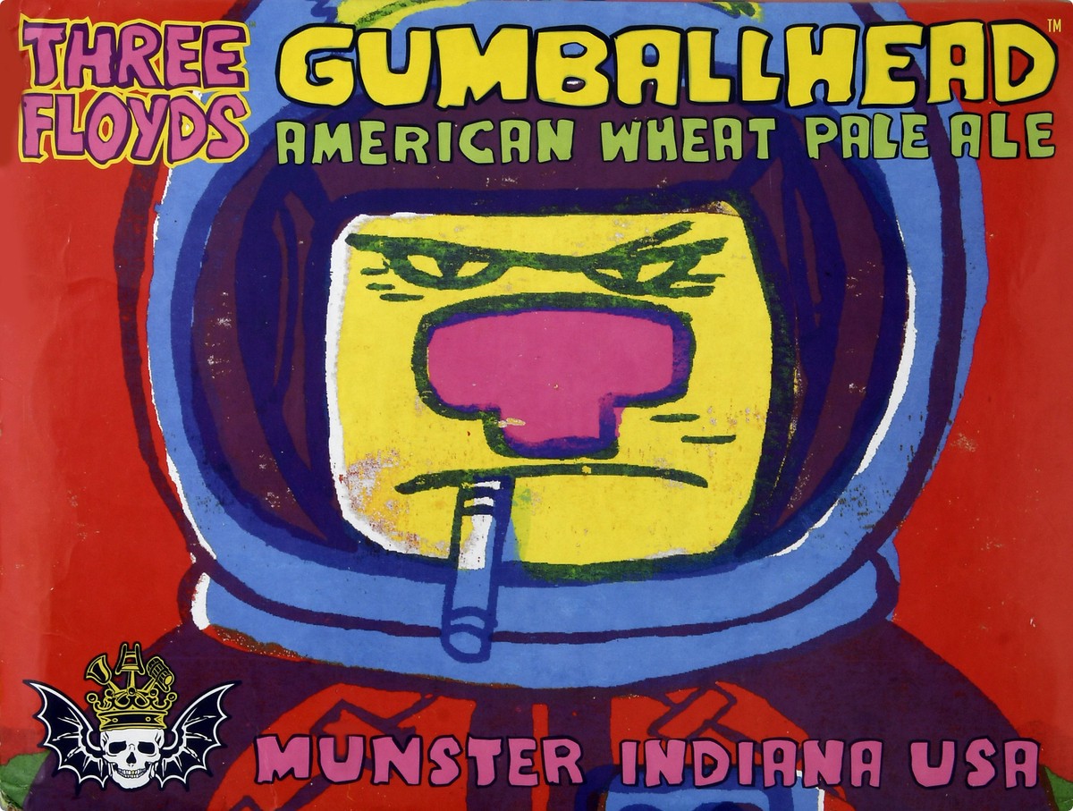 slide 8 of 9, Three Floyds Brewing Co. American Wheat Pale Ale Gumballhead Beer 12 ea, 1 ct