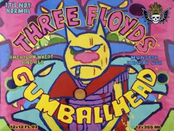 Three Floyds Brewing Co. Brewing Co. American Wheat Pale Ale Gumballhead Beer 12 ea