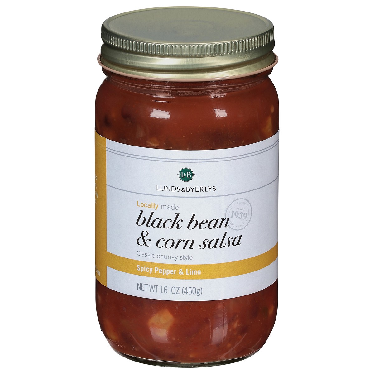 slide 9 of 13, L&B Black Bean & Corn Salsa Salsa - 16 oz, 16 oz