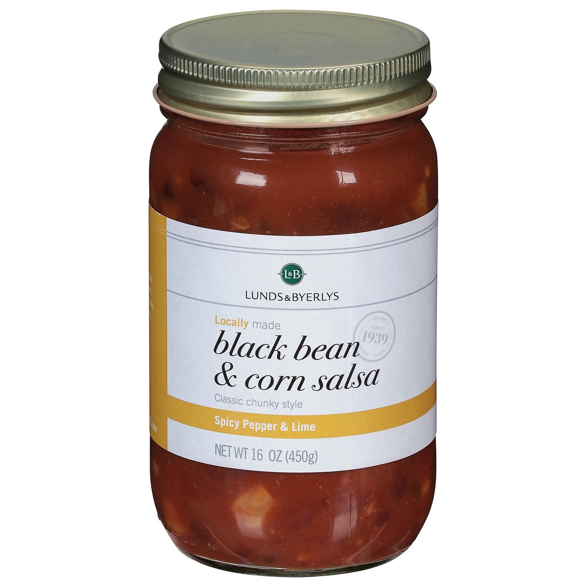 slide 1 of 13, L&B Black Bean & Corn Salsa Salsa - 16 oz, 16 oz