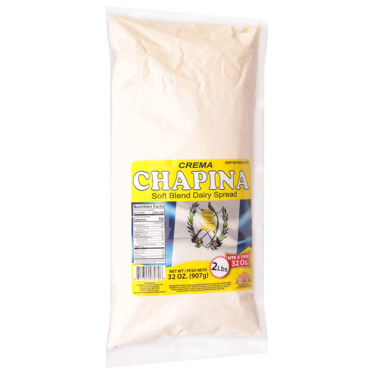 slide 3 of 9, Lo Nuestro Foods Crema Chapina Soft Blend Dairy Spread 32 oz, 32 oz