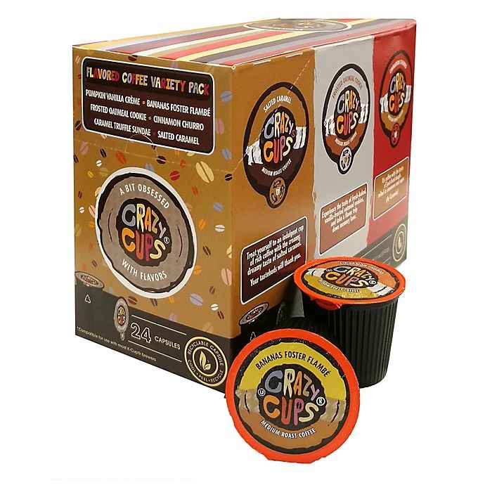 slide 3 of 3, Crazy Cups Coffee Lovers Variety Pack Coffee Pods for Single Serve Coffee Makers, 24 ct