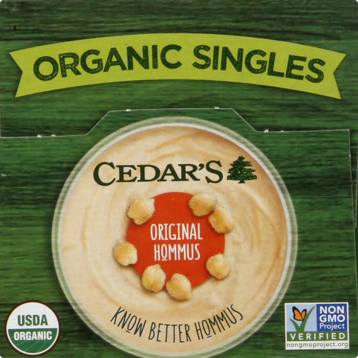 slide 3 of 10, Cedar's Organic Original Hummus Singles, 6 oz