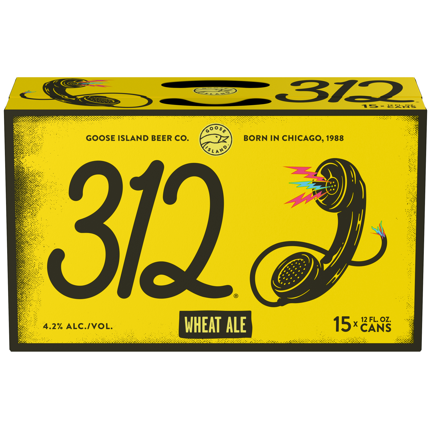 slide 1 of 3, Goose Island Beer Co. 312 Urban Wheat Ale Craft Beer, 15 Pack Beer - 12 FL OZ Cans, 180 fl oz