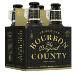 Goose Island Bourbon County Stout Original 4pk Btls 10oz