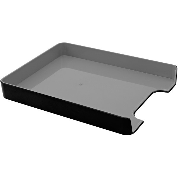 slide 2 of 3, Fusion Letter Tray, Black/Gray, 1 ct