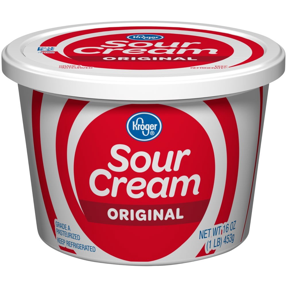 slide 1 of 5, Kroger Original Sour Cream, 16 oz