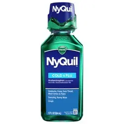 NyQuil Vicks NyQuil Cold & Flu Medicine Liquid - 12 fl oz
