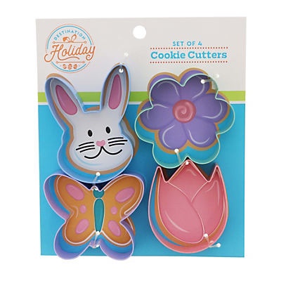 slide 1 of 1, Destination Holiday Assorted Floral Easter Cookie Cutters, 4 ct