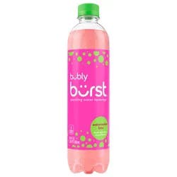 Bubly Burst Sparkling Water Beverage Watermelon Lime 16.9 Fl Oz