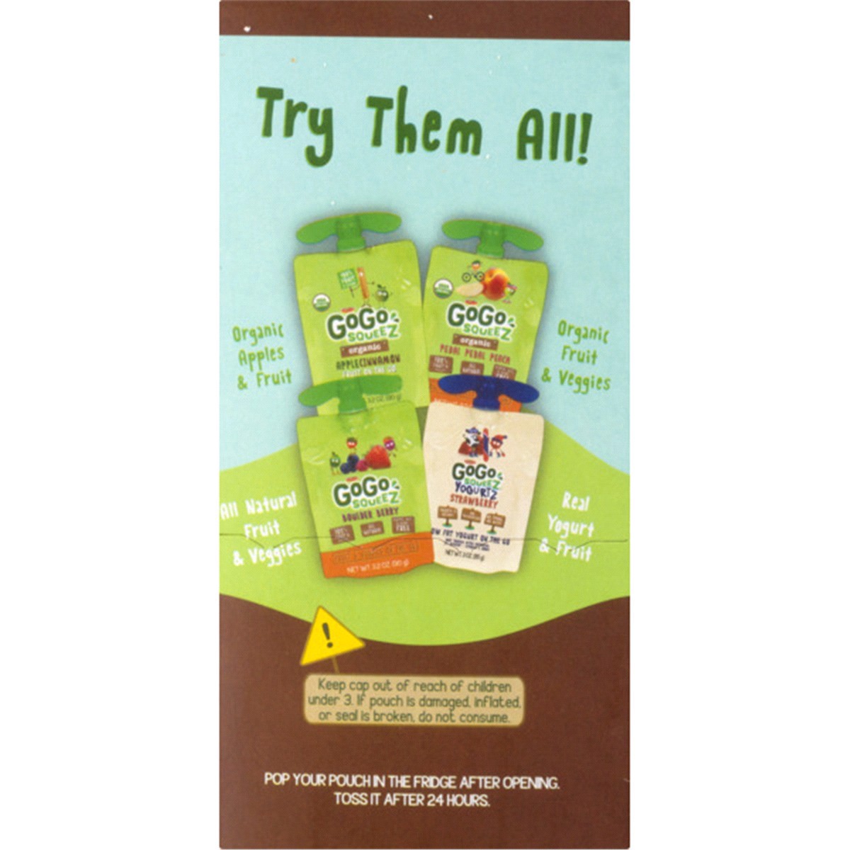 slide 4 of 6, GoGo squeeZ 12-Pack Apple Cinnamon Applesauce 12 Pouches 3.2 oz Pouch 12 ea, 12 ct