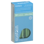 slide 1 of 2, Sustain Condom Ultra Thin Latex, 10 ct