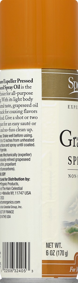 slide 3 of 6, Spectrum Grapeseed Oil Spray, 5 oz