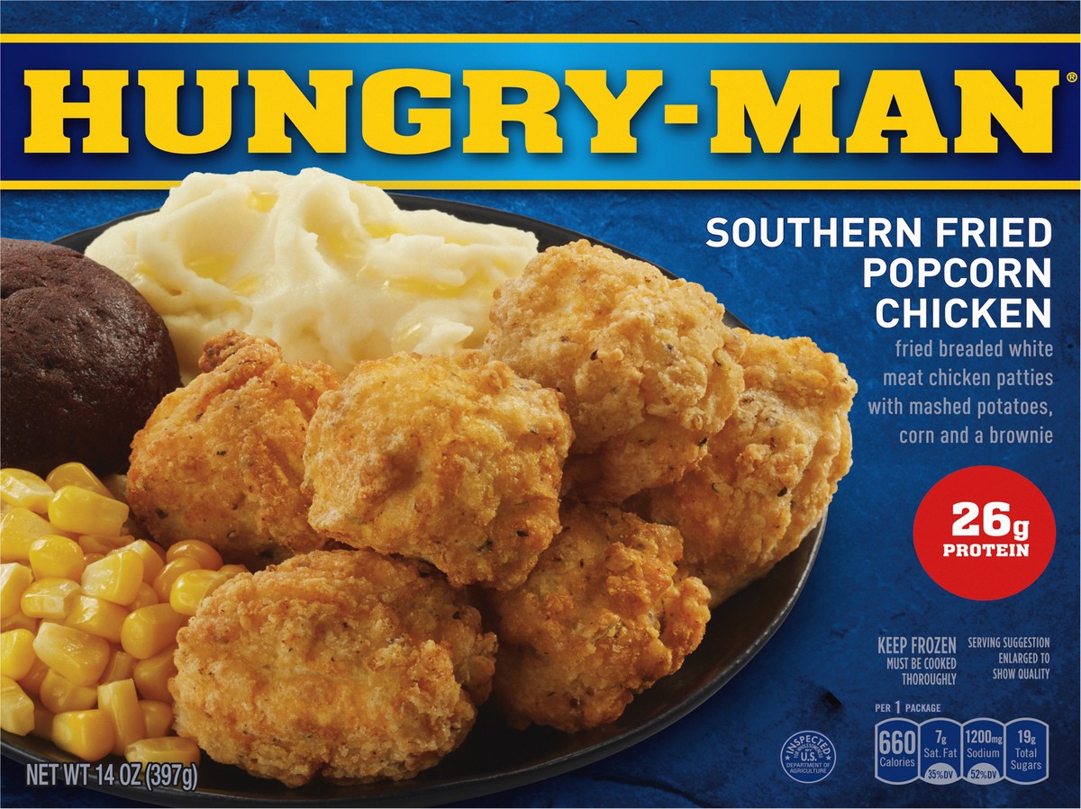 slide 11 of 14, Hungry-Man Southern Fried Popcorn Chicken 14 oz, 14 oz