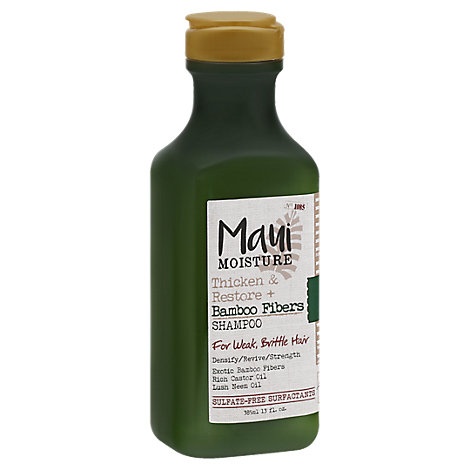 slide 1 of 1, Maui Moisture Shampoo Thicken & Restore Bamboo Fibers For Weak Brittle Hair, 13 fl oz