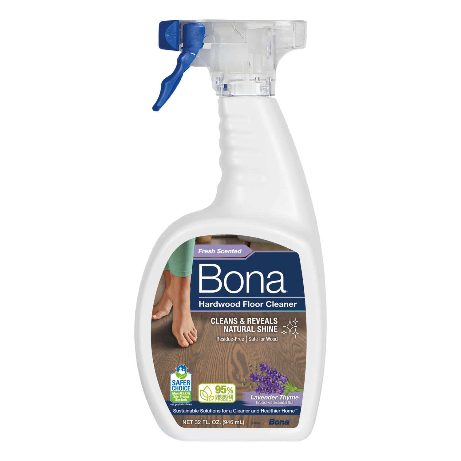 slide 1 of 2, Bona Hardwood Lavender Thyme Floor Cleaner 32 fl oz, 32 fl oz