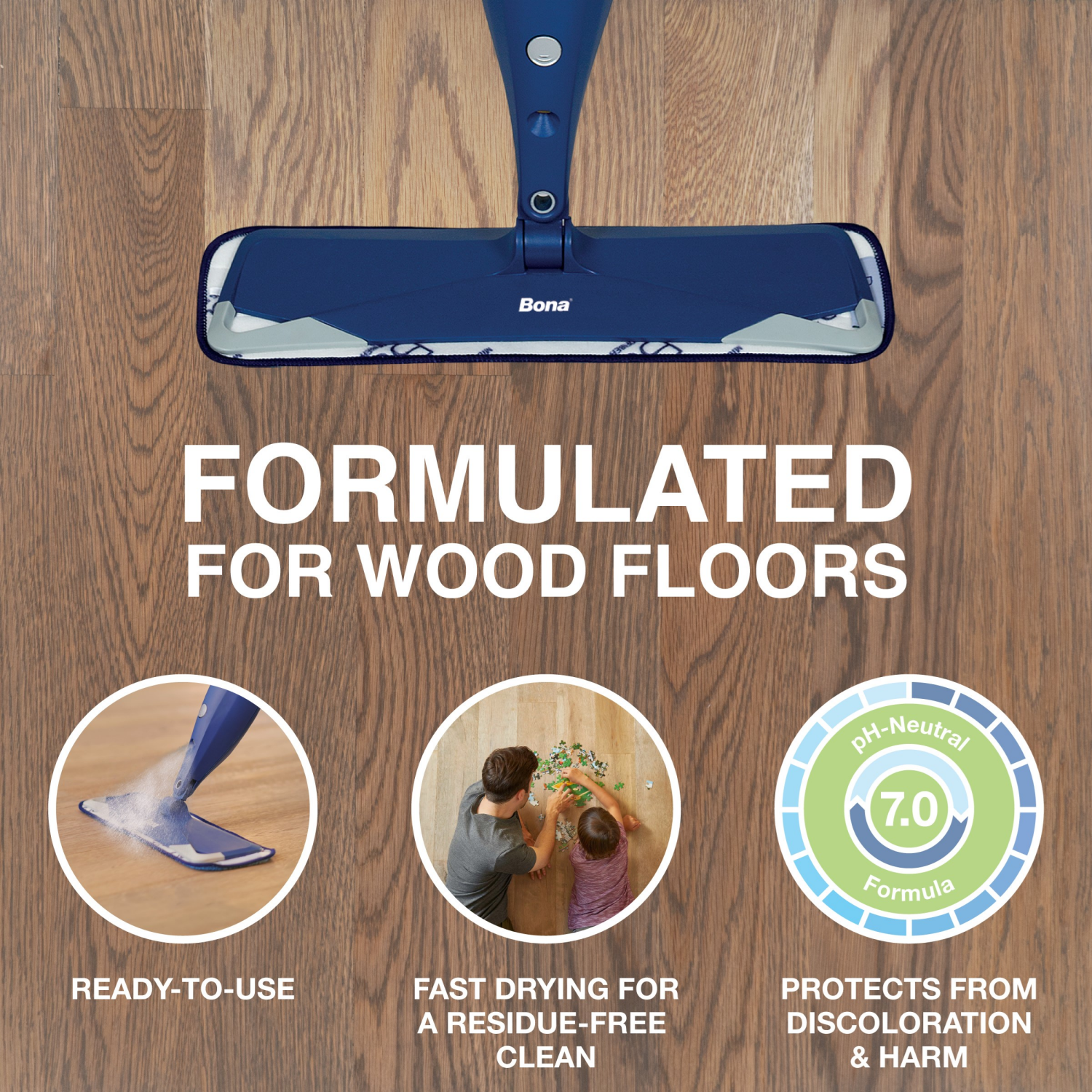slide 6 of 8, Bona Hardwood Floor Cleaner with Lavender Thyme Refill 64 oz, 64 fl oz