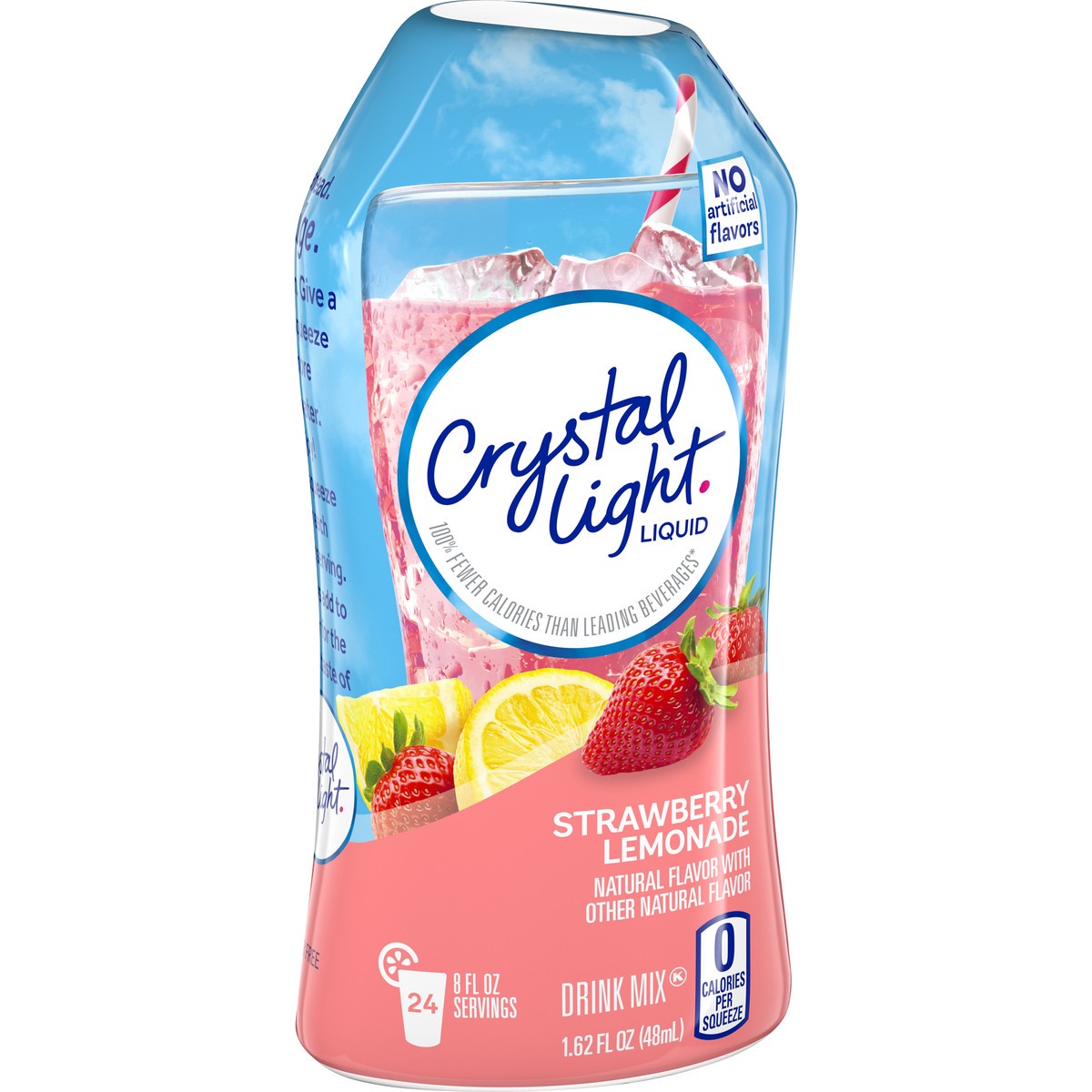 slide 7 of 9, Crystal Light Liquid Strawberry Lemonade Naturally Flavored Drink Mix, 1.62 fl oz Bottle, 1.62 fl oz
