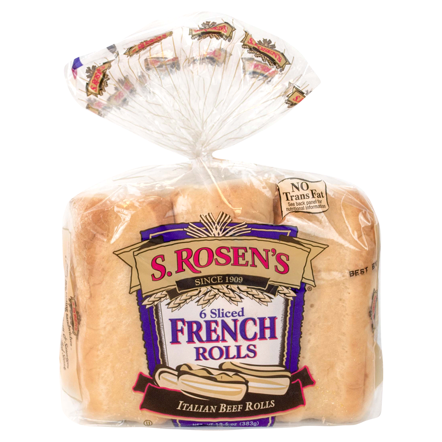 slide 1 of 5, S. Rosen's Sliced French Rolls 6 Ct, 6 ct