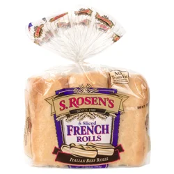 S. Rosen's Sliced French Rolls 6 Ct