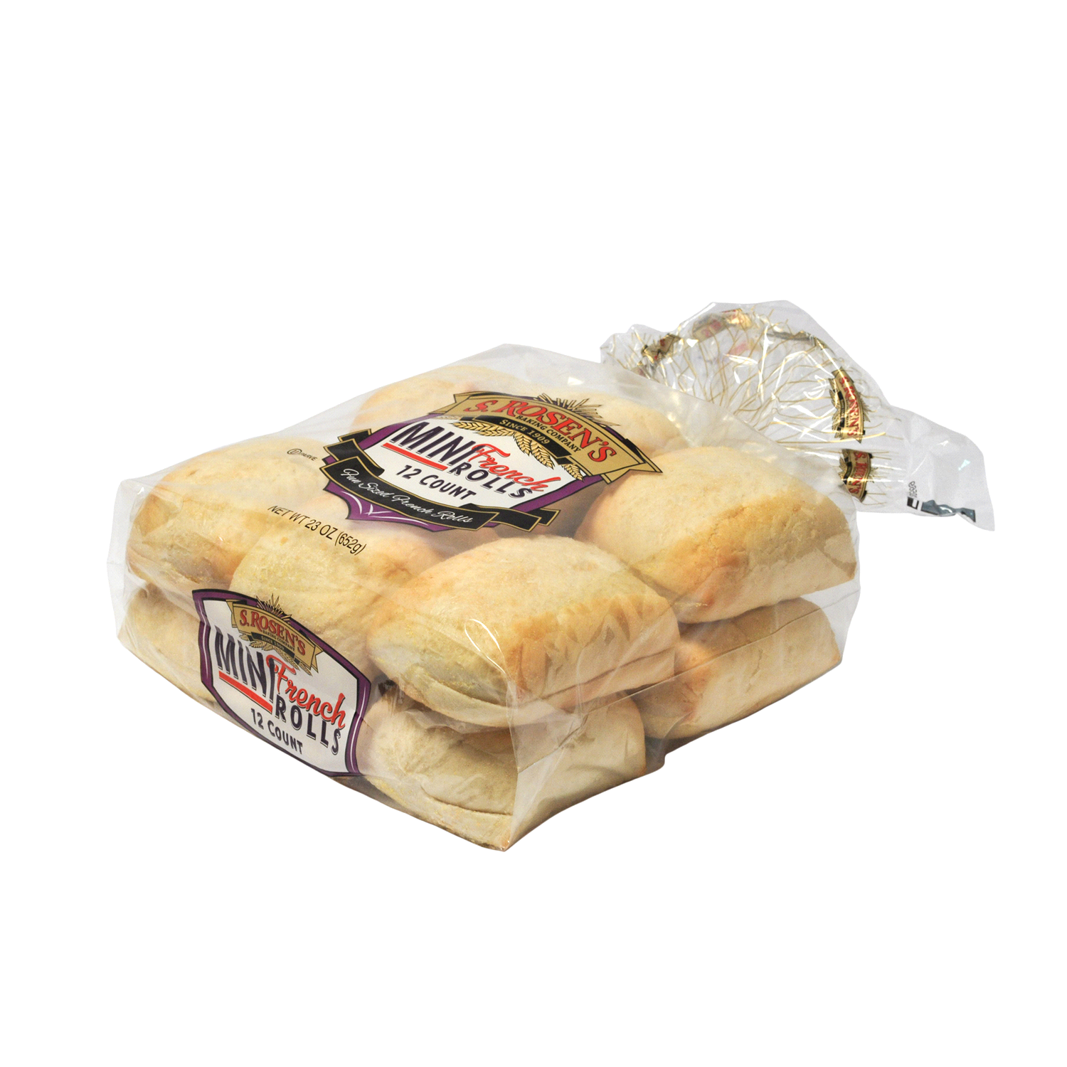 slide 2 of 2, S. Rosen's French Rolls, Mini, 23 oz