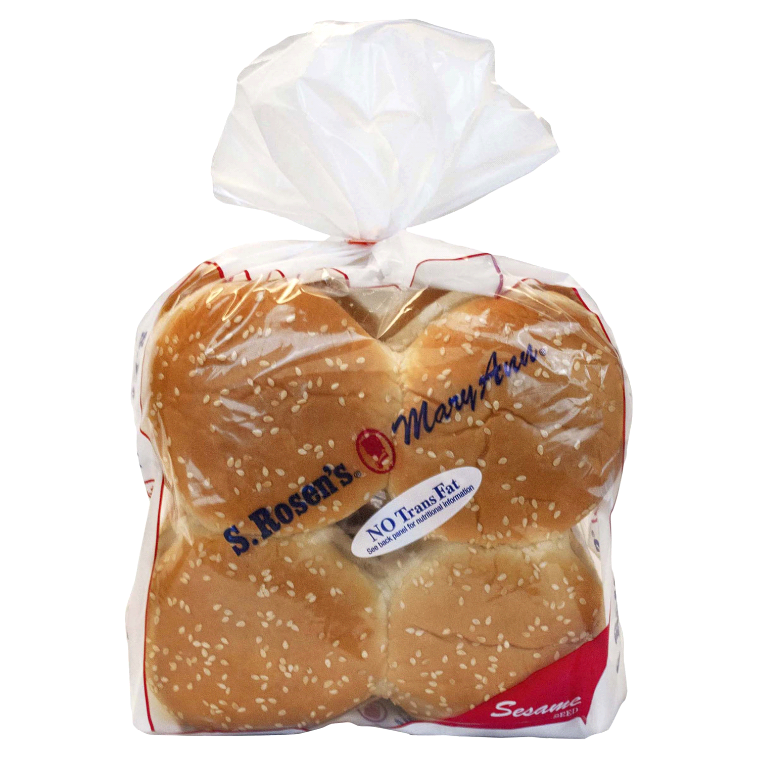 slide 1 of 3, S Rosens Sesame Seed Hamburger Buns 8 ea, 8 ct